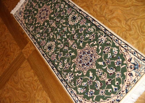 あがりかまち手織りペルシャ絨毯ナイン産36582