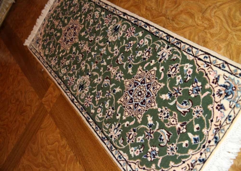 あがりかまち手織りペルシャ絨毯ナイン産36582