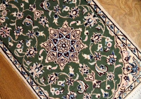 あがりかまち手織りペルシャ絨毯ナイン産36582