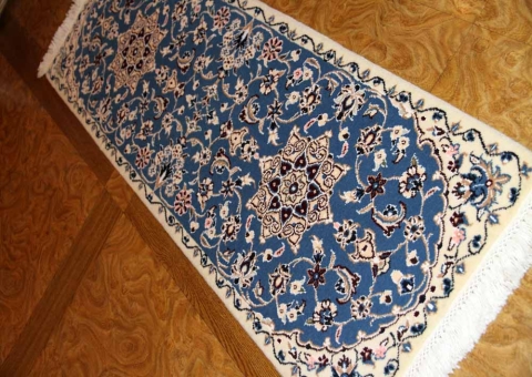 あがりかまち手織りペルシャ絨毯ナイン産36583