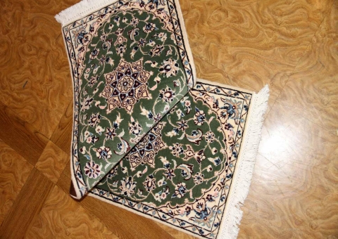 あがりかまち手織りペルシャ絨毯ナイン産36582