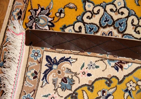 イラン輸入マンション玄関マットペルシャ絨毯ナイン産41625