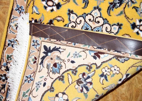 イラン輸入マンション玄関マットペルシャ絨毯ナイン産4153