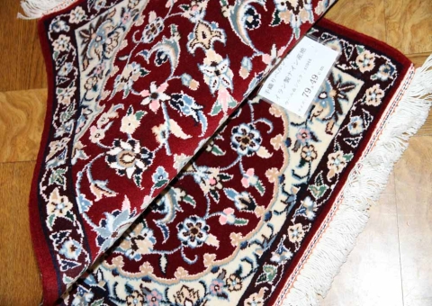 赤色綺麗な玄関マット小さいマンションサイズ41944