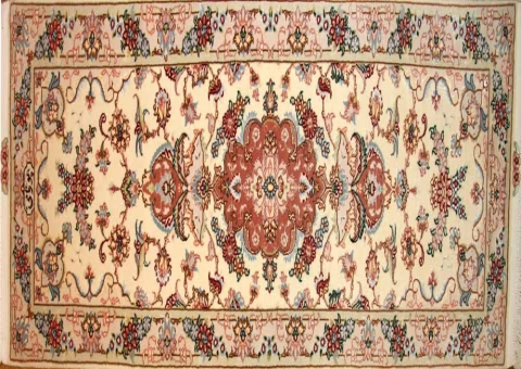 高級手織りペルシャ絨毯タブリーズあがりかまち2251171