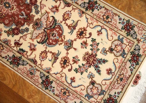 高級手織りペルシャ絨毯タブリーズあがりかまち2251171