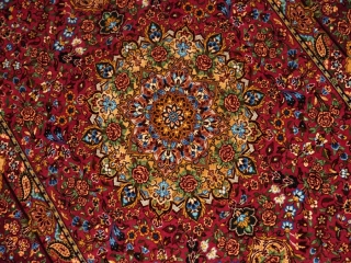 とても可愛いピンク色の高級シルク絨毯57007