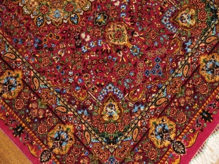 とても可愛いピンク色の高級シルク絨毯57007