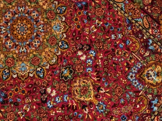 とても可愛いピンク色の高級シルク絨毯57007