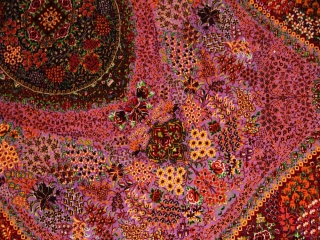 最高級シルクの手織りペルシャ絨毯センターラグ75125