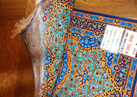 小さいシルクの玄関マットマンションタイプシルク44638