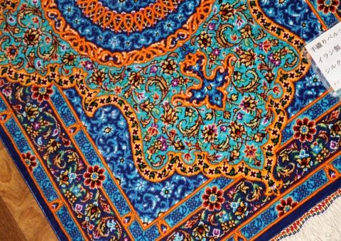 小さいシルクの玄関マットマンションタイプシルク44638