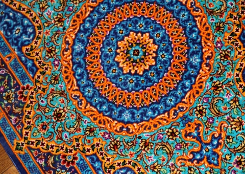 小さいシルクの玄関マットマンションタイプシルク44638