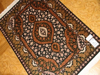 ペルシャ絨毯クム産地玄関マット31039