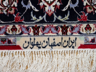 レッド手織りペルシャ絨毯ラグ50147