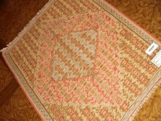 高級玄関マットキリム、セネ産地ウール46520