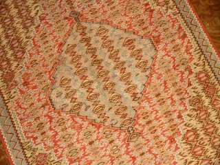 高級玄関マットキリム、セネ産地ウール46520