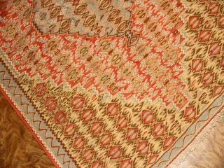 高級玄関マットキリム、セネ産地ウール46520