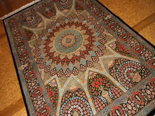 最高級シャーヤディデザインおしゃれシルクラグ60012