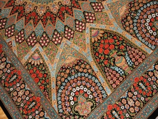 最高級シャーヤディデザインおしゃれシルクラグ60012