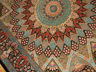 最高級シャーヤディデザインおしゃれシルクラグ60012