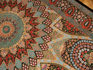 最高級シャーヤディデザインおしゃれシルクラグ60012