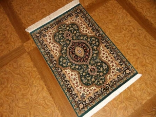 可愛い玄関マットシルク手織りぺるしゃジュウタン56006