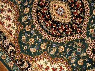 可愛い玄関マットシルク手織りぺるしゃジュウタン56006