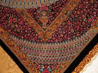 最高級手織りシルクペルシャ絨毯クムシルク有名工60014房