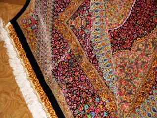 最高級手織りシルクペルシャ絨毯クムシルク有名工60014房