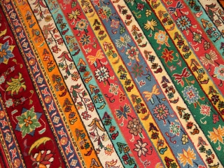 カラフルな高級シルジャンキリムギャッベ手織りペルシャ1810107