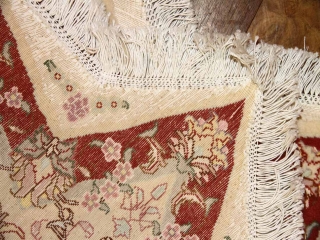 星形の手織りペルシャ絨毯とても珍しい形23315