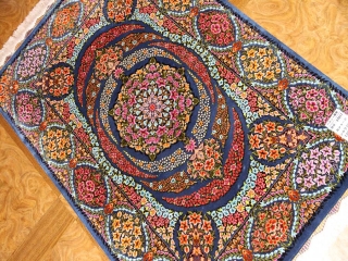 スーパークオリティーシルク手織りペルシャ絨毯57011