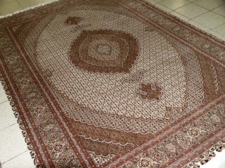 豪華なリビング絨毯タブリーズマヒデザイン28791