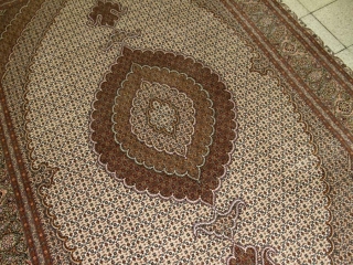 豪華なリビング絨毯タブリーズマヒデザイン28791