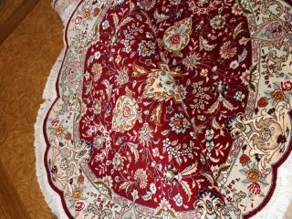 おしゃれな楕円形手織りペルシャ絨毯タブリーズ25729