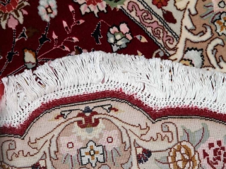 おしゃれな楕円形手織りペルシャ絨毯タブリーズ25729