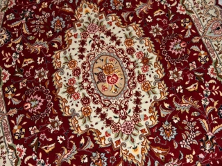 おしゃれな楕円形手織りペルシャ絨毯タブリーズ25729