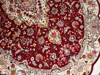 おしゃれな楕円形手織りペルシャ絨毯タブリーズ25729