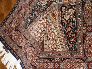 珍しいデザイン高級手織りペルシャラグ絨毯59005