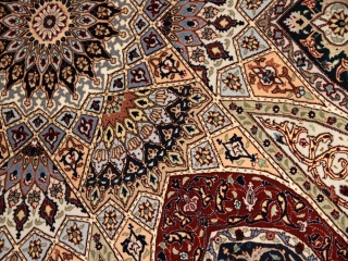 珍しいデザイン高級手織りペルシャラグ絨毯59005