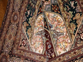 珍しいデザインリビングサイズ手織り高級ペルシャ絨毯59001