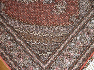 人気デザインマヒ模様タブリーズ産地ラグ57046