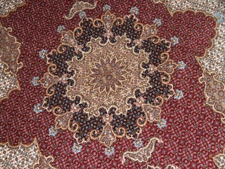 高級ハンドメイドペルシャ絨毯マヒデザイン30868