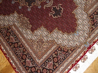 高級ハンドメイドペルシャ絨毯マヒデザイン30868