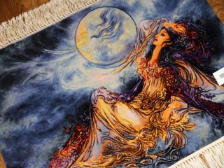 ペルシャ絨毯タブリーズタペストリー55351