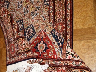 高級手織りペルシャ絨毯タブリーズゴンバディ模様59010