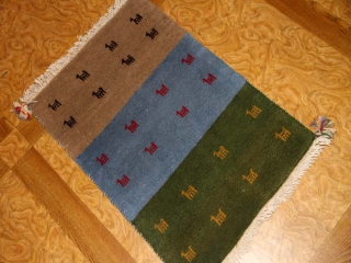 高品質の玄関マット手織りペルシャギャッベイラン直輸入225500