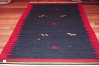 細長い廊下敷きキリムギャッベ模様111000