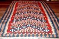 キリム廊下敷きランナーシラズウール300001